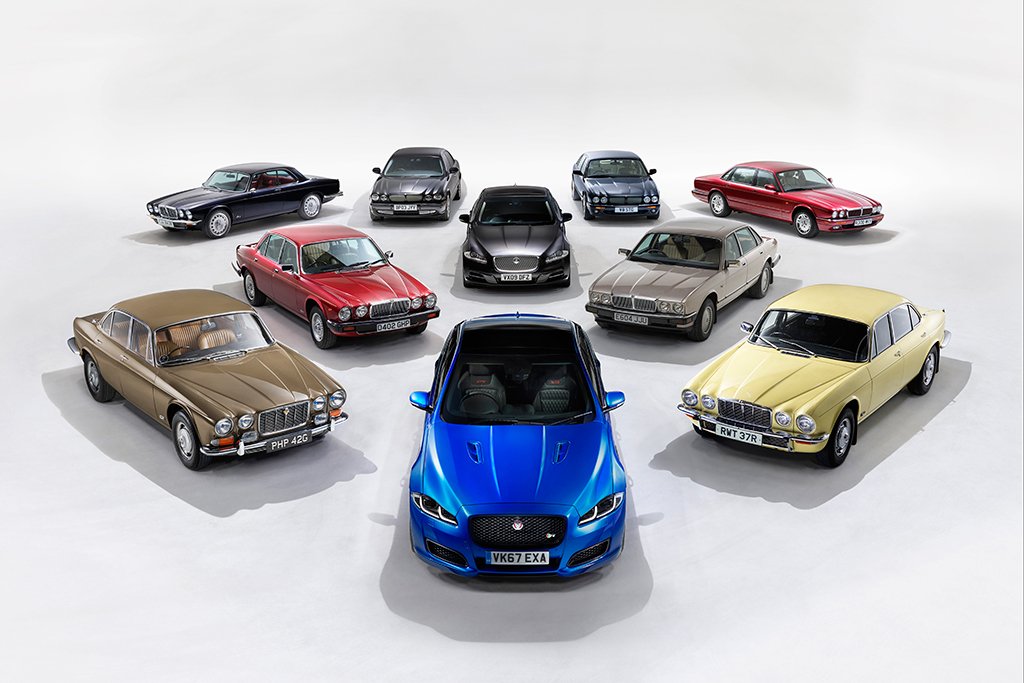 Historic Jaguar XJ convoy heads to the Paris Motor Show