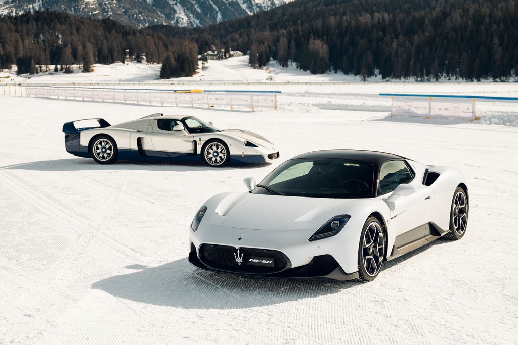 Maserati reveals new photos of its cars at the I.C.E. St. Moritz