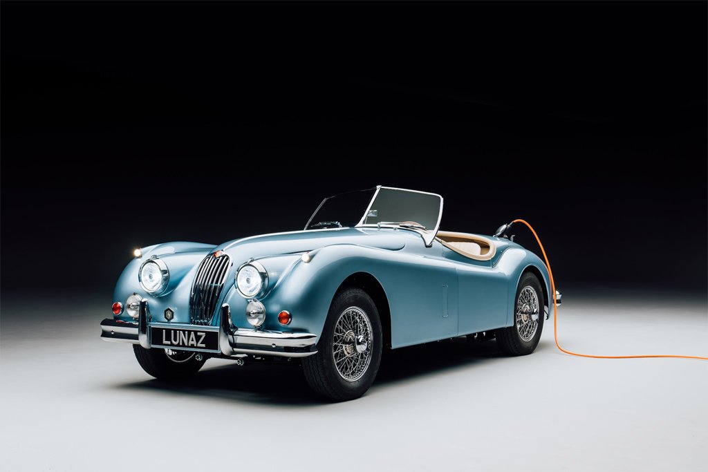 David Beckham presents converted Jaguar XK140 to son as wedding gift
