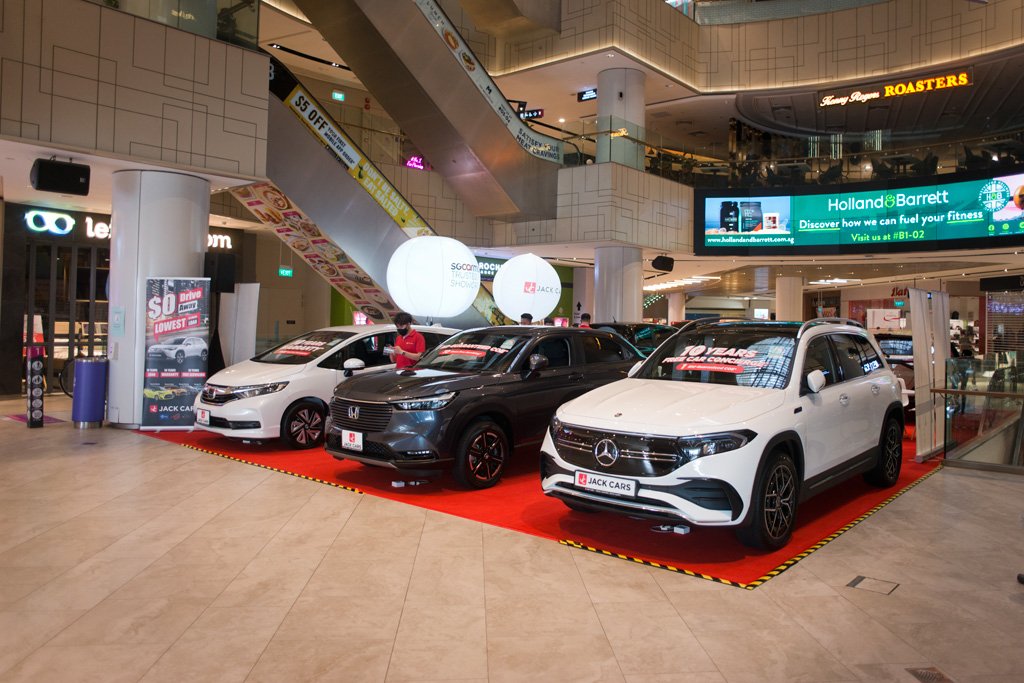 Catch Singapore's favourite car models at the Sgcarmart Trusted Brand Showcase - Jack Cars at Century Square