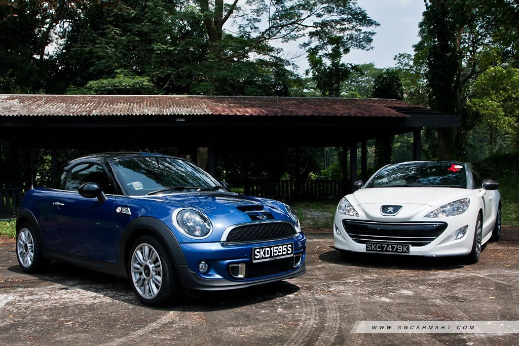 Peugeot RCZ 1.6 Turbo (A) vs MINI Cooper S Coupe 1.6 (A)