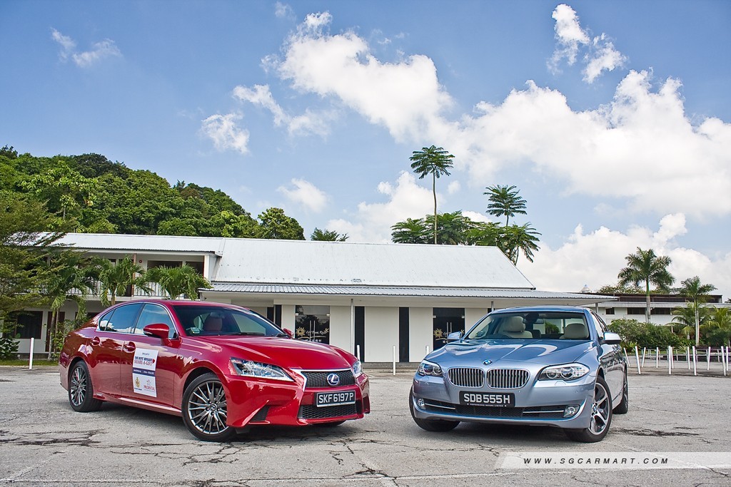 BMW ActiveHybrid 5 (A) vs Lexus GS450h Hybrid 3.5 F Sport (A)