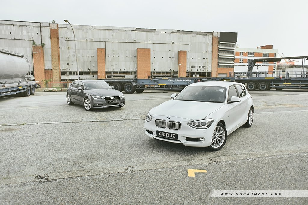 Audi A3 Sportback 1.4 TFSI S-tronic (A) vs BMW 1 Series Hatchback 116i (A)