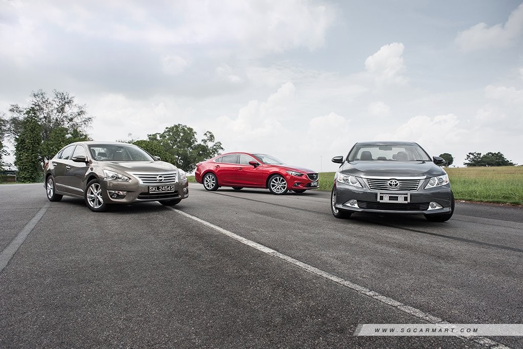 Mazda6 2.5 R (A) vs Nissan Teana 2.5 (A) vs Toyota Camry 2.5 (A)