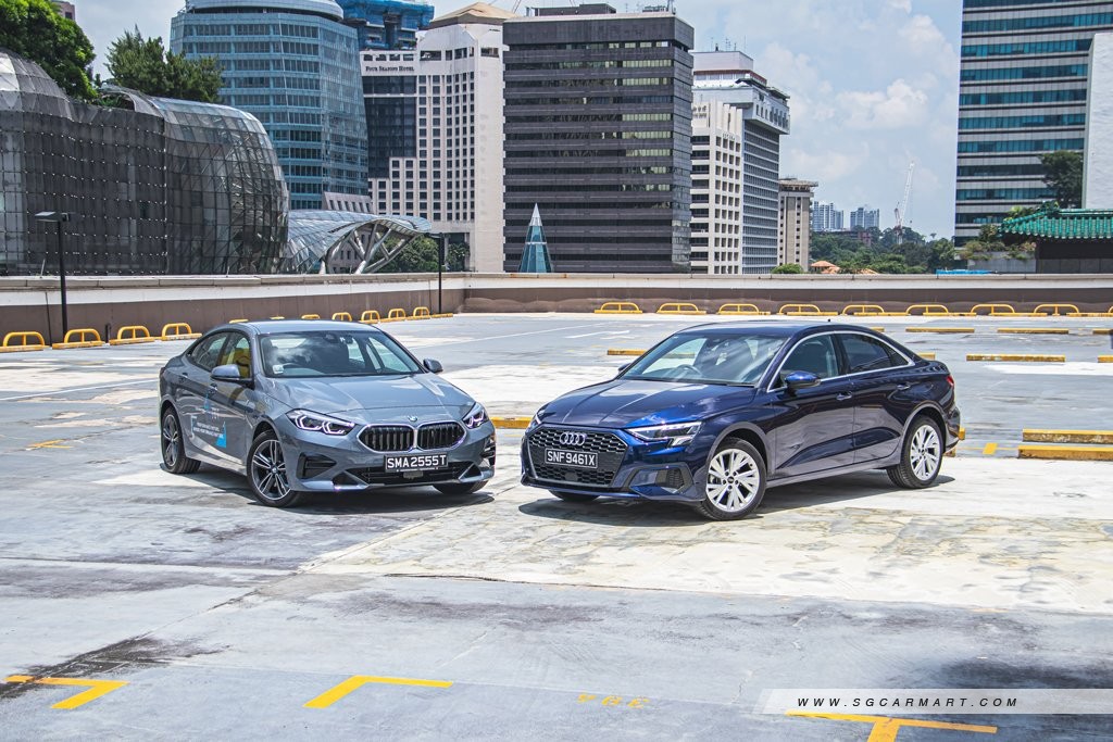 Audi A3 Sedan Mild Hybrid 1.0 (A) vs BMW 2 Series Gran Coupe 216i (A)