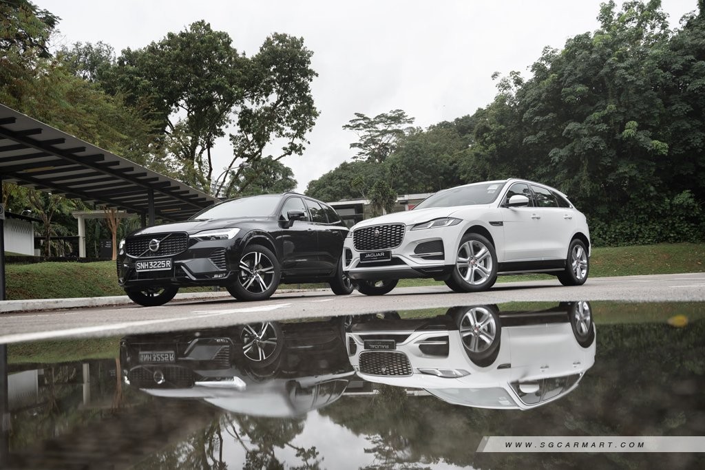 Volvo XC60 Mild Hybrid B5 R-Design 2.0 (A) vs Jaguar F-PACE 2.0 SE (A)