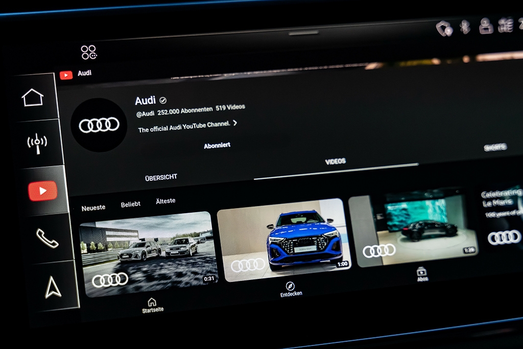 Audi adds YouTube into its native app store Sgcarmart