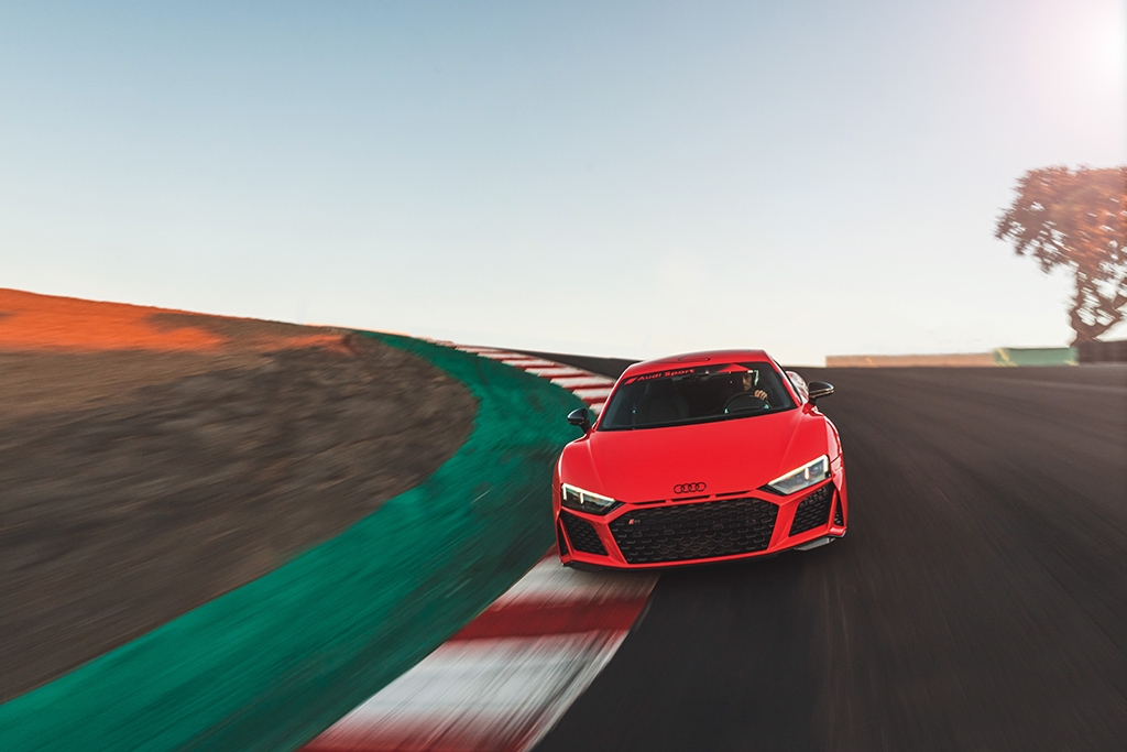 Audi of America takes the R8 for final laps at Laguna Seca