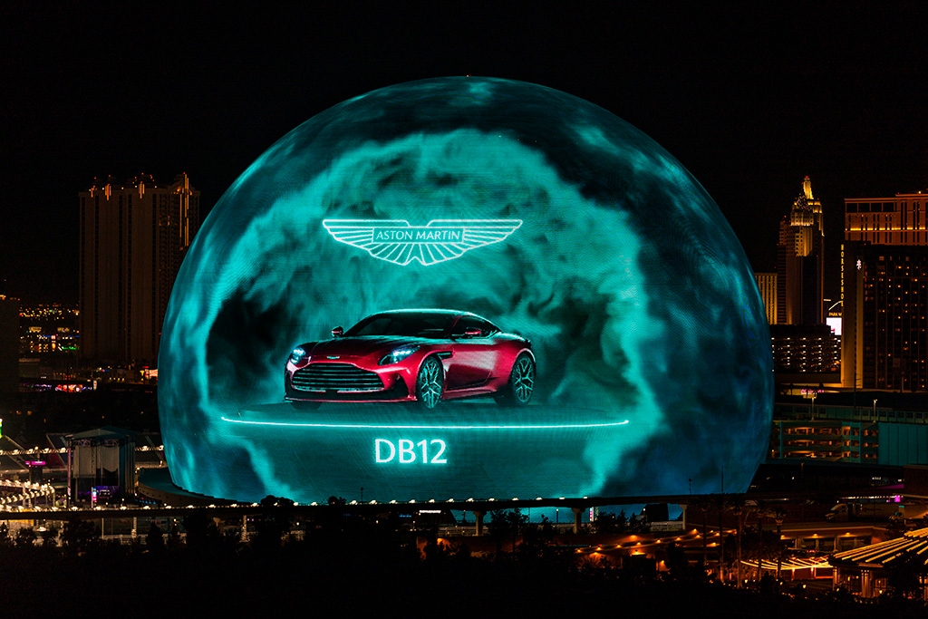 Aston Martin takes over the Las Vegas Sphere