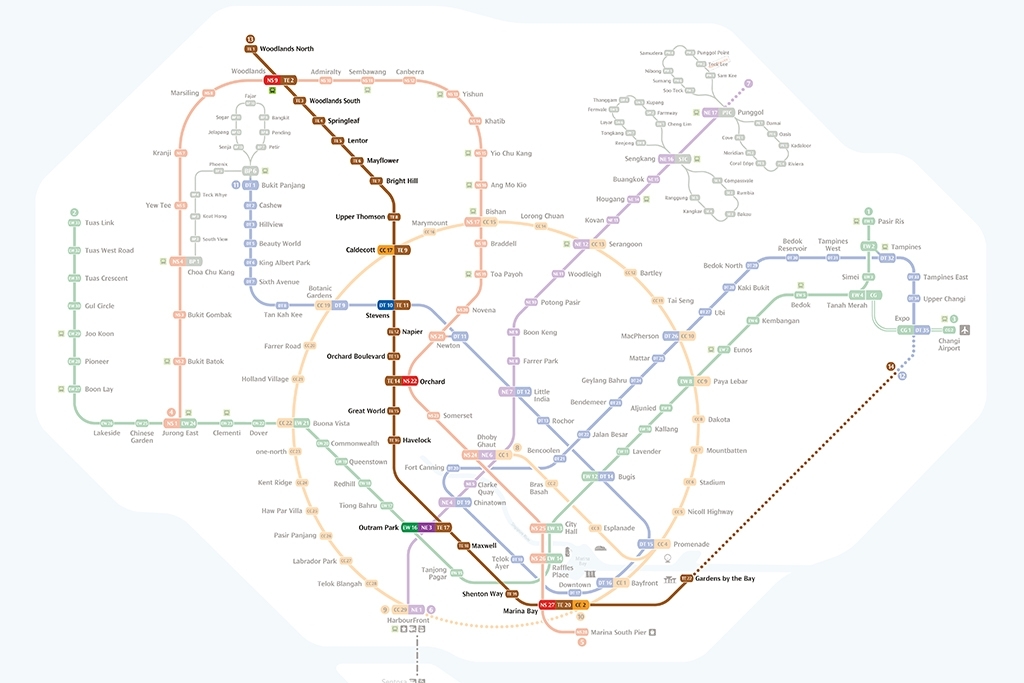 TEL extension to connect city centre to Changi Airport
