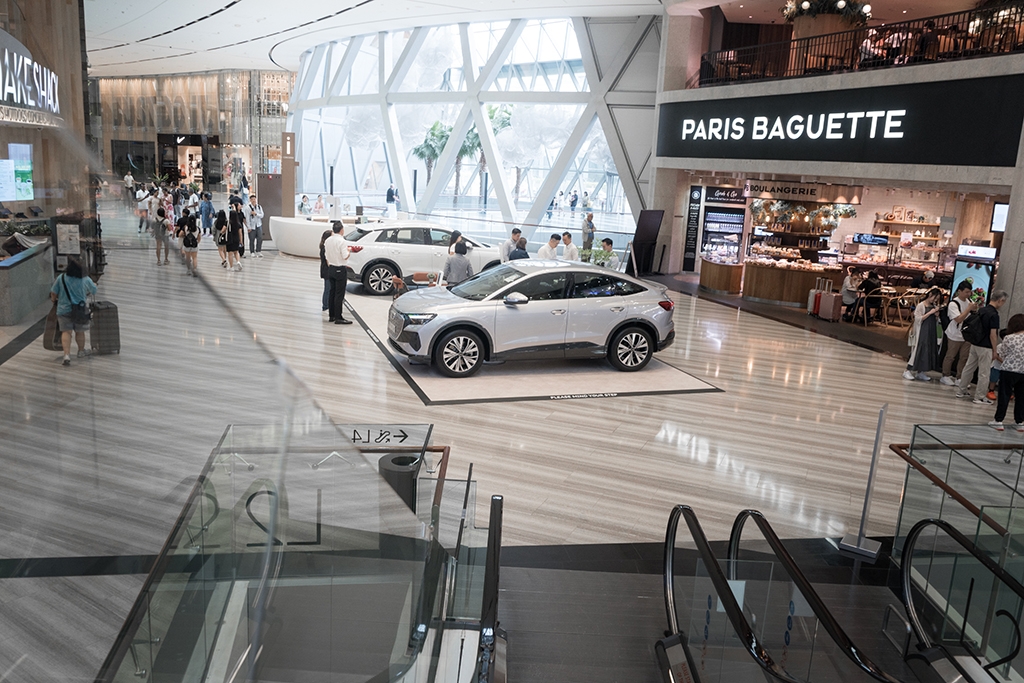 Audi takes on those taking off at Jewel Changi Airport