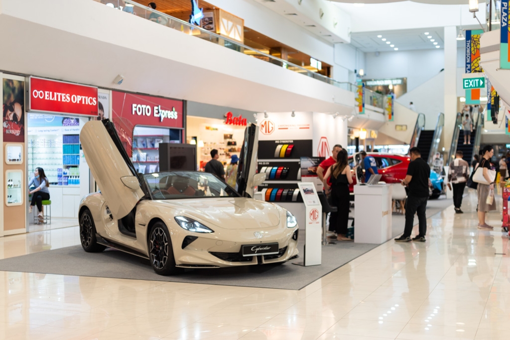 Get up close to the MG Cyberster at Thomson Plaza