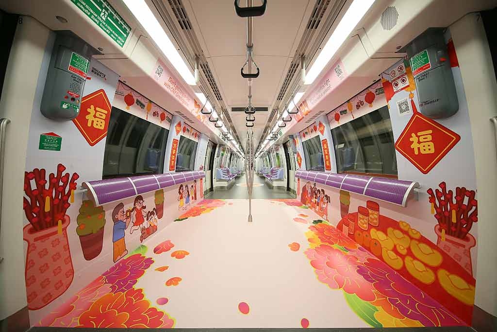 LTA celebrates CNY by decorating public transport assets