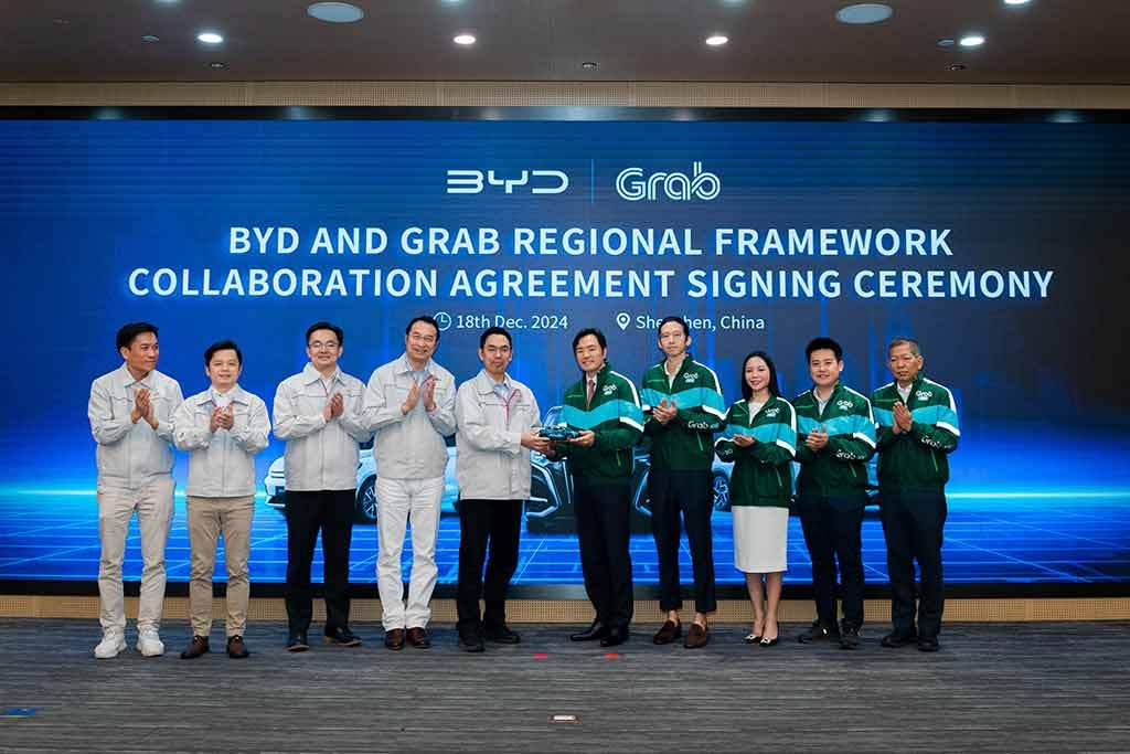 Grab and BYD collaborate to expand electric vehicle fleet