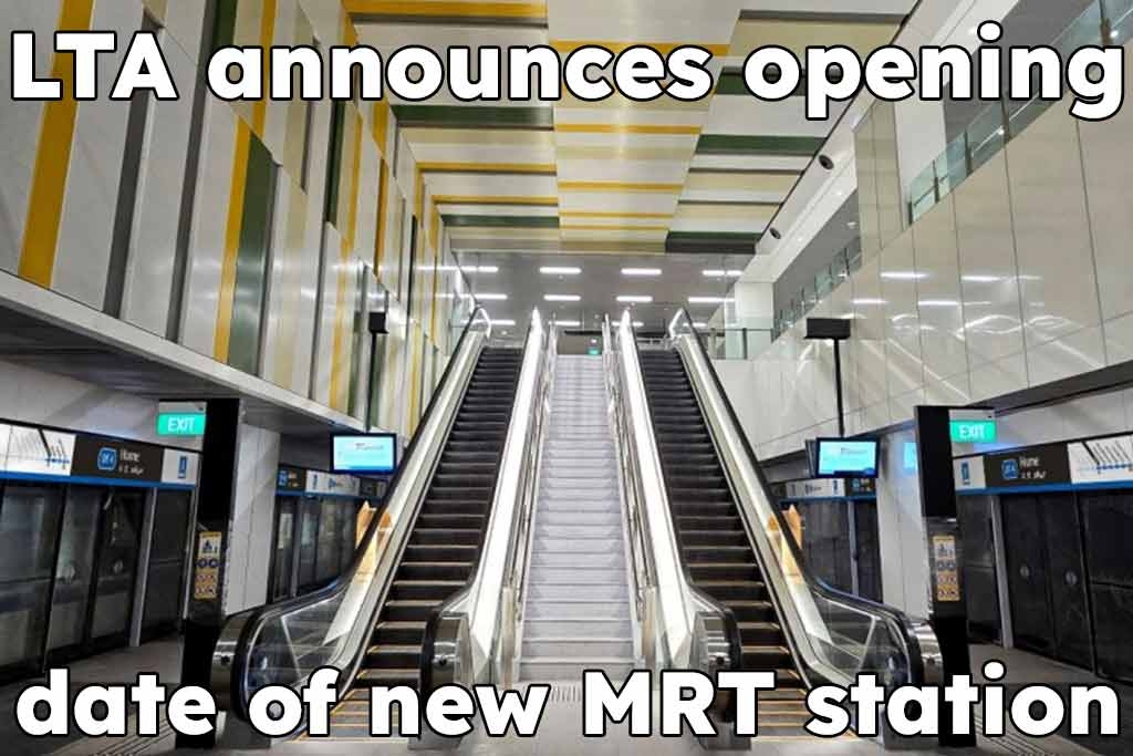 LTA announces opening date of new MRT station