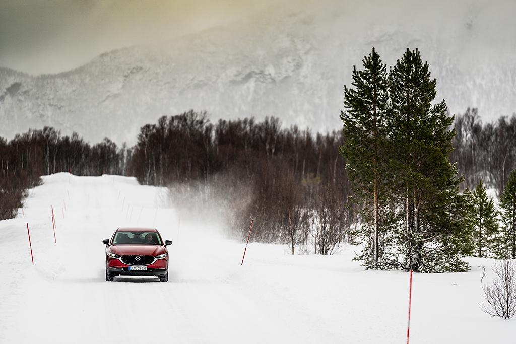 Mazda CX-30 takes on the Arctic powered by biofuel