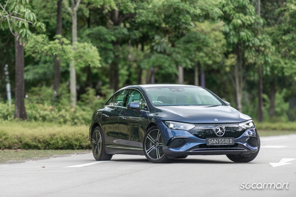 Mercedes-Benz EQE300 Electric Art Review