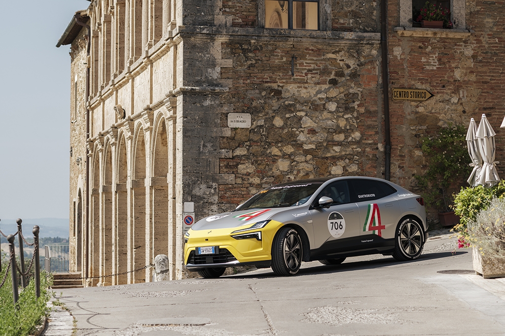 Polestar 4 triumphs at the 2025 Mille Miglia Green