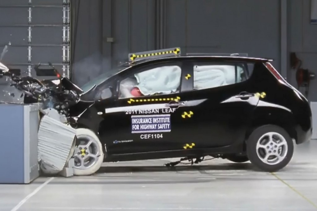 Nissan Leaf and Chevrolet Volt gain top safety ratings in IIHS crash tests