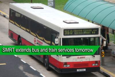 SMRT extends bus and train services for eve of Vesak day