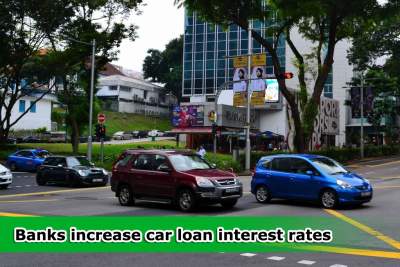 Bank car loan interest rates have increased from 1.88 to 2.68 percent