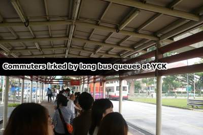 Long bus queues at Yio Chu Kang make commuters unhappy
