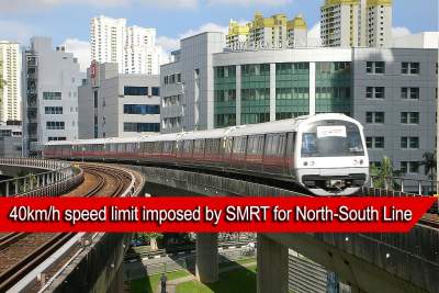 SMRT has imposed a speed restriction on the North-South Line due to rail crack