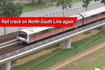 Rail crack on North-South Line causes delay