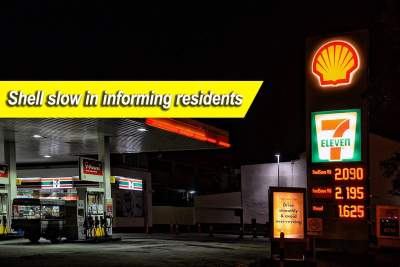 Shell's communication of fuel leak to residents could have been faster