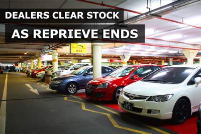 Used car dealers sell most of stock as reprieve ends