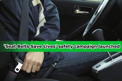 New road safety campaign launched to remind passengers to wear seat belts