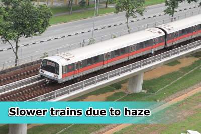 Trains to slow down due to low visibility caused by haze