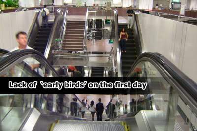 Only two out of fifty polled woke up early to enjoy free train rides