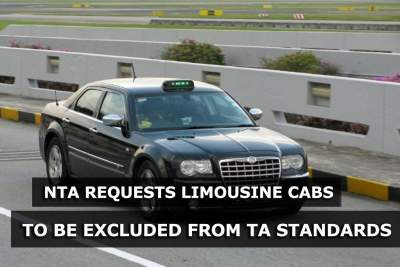 NTA requests limousine cabs to be excluded from Taxi Availability standards