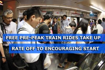 Transport Minister cites response to pre-peak hour train rides as 'encouraging'