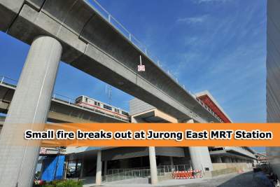 Small fire incident at Jurong East MRT yesterday evening