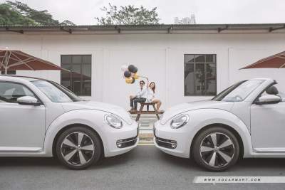 Five scenic locations for a Volkswagen Beetle pre-wedding photo shoot