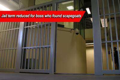 Jail term for boss who found scapegoats for illegal parking shortened