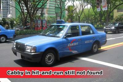 Cabby in hit-and-run accident still not caught