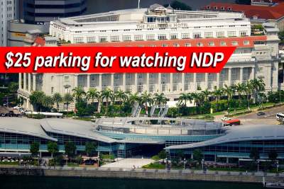 Increased parking charges for NDP at One Fullerton