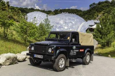 First Electric Defender undergoes real world trial runs at Eden Project