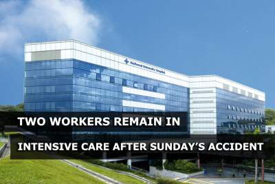 Two construction workers remain in intensive care after Sunday's accident