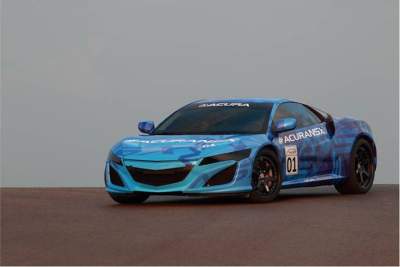 Honda NSX prototype excites race fans at Mid-Ohio demonstration lap