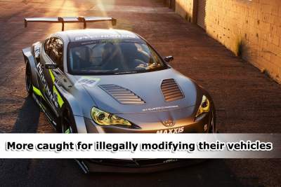 More motorists caught for illegally modifying their vehicles