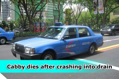 Cabby dies after crashing on Sin Ming Road