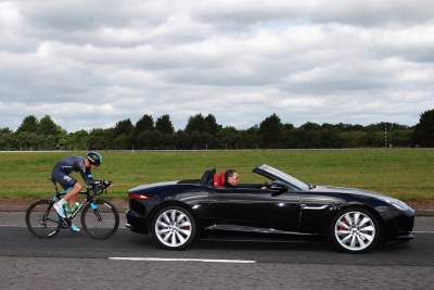Tour de France winner tests two sensational Jaguar sports cars