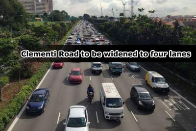 Clementi Road to be widened to four lanes in both directions by 2017