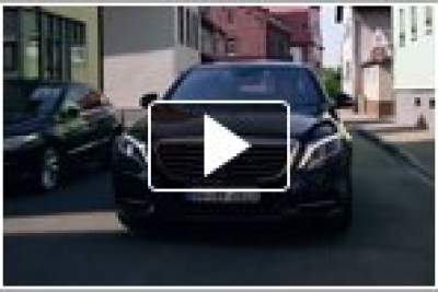 A Mercedes S-Class research vehicle demonstrates autonomous driving
