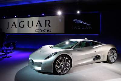 Jaguar C-X75 makes debut at Classic Motor Show