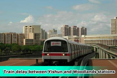 Train service delayed between Yishun and Woodlands stations